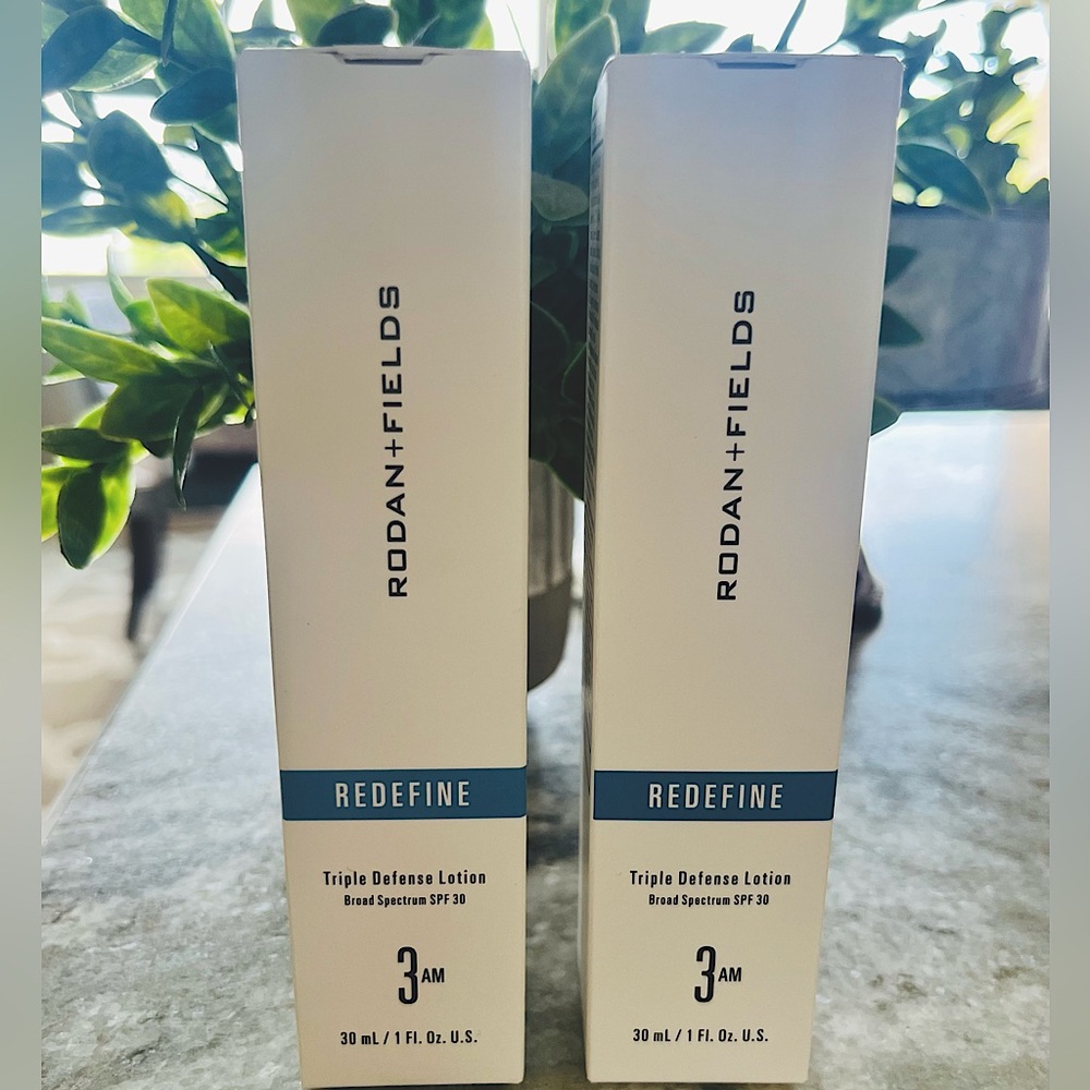 2 NEW Rodan + Fields Redefine Triple Defense Lotion 30mL/1 Fl. Oz. U.S.